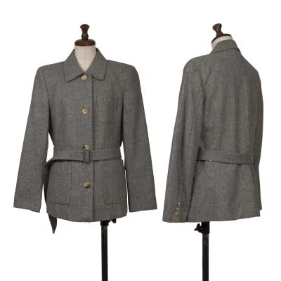 Mademoiselle NON NON Wool Belted Jacket