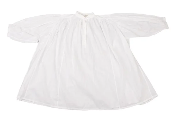 COMME des GARCONS Cotton Linen Frill Neck Tunic K-152307_002