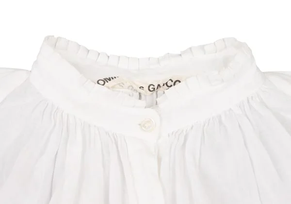 COMME des GARCONS Cotton Linen Frill Neck Tunic K-152307_005