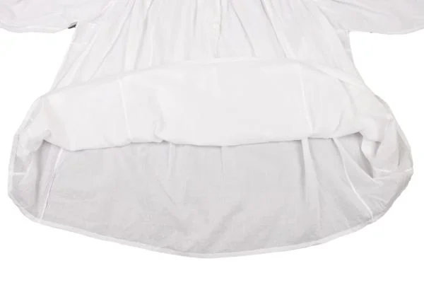 COMME des GARCONS Cotton Linen Frill Neck Tunic K-152307_012