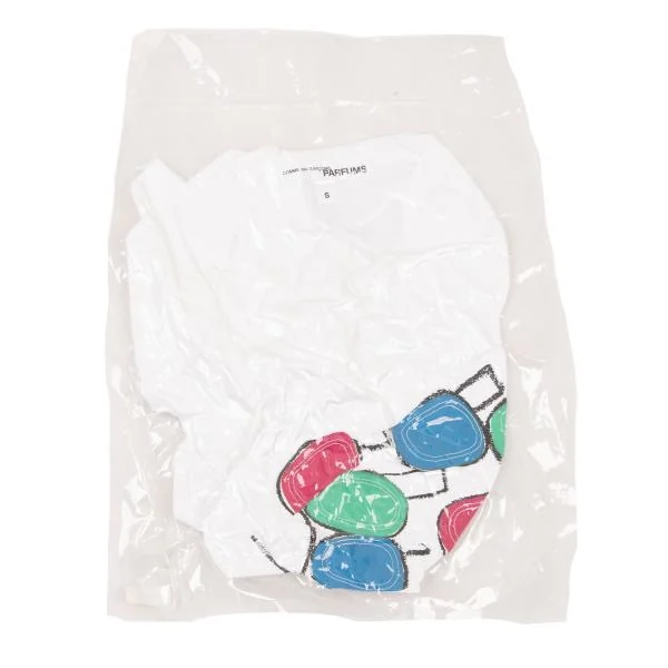 COMME des GARCONS PARFUMS Vacuum Packing Patch Printed T Shirt White S K-152343_001