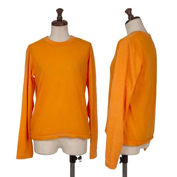 tricot COMME des GARCONS See-through Layered T Shirt Orange S-M K-152351_001