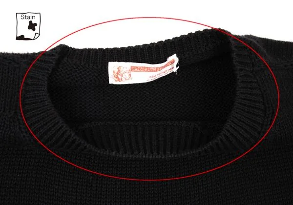 A BATHING APE Cotton Patch Knit Sweater K-152385_005