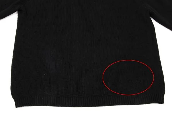 A BATHING APE Cotton Patch Knit Sweater K-152385_010