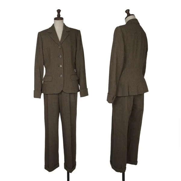 Ralph Lauren Herringbone Weave Hem Double Pants K-152391_015