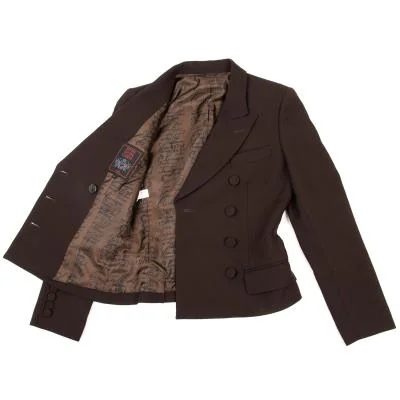 Jean Paul GAULTIER CLASSIQUE Print Lining Wool Jacket
