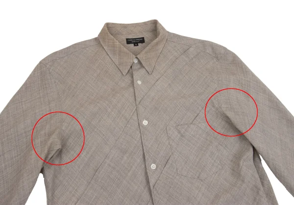 COMME des GARCONS HOMME PLUS Bias Tuck Design Shirt K-152452_002