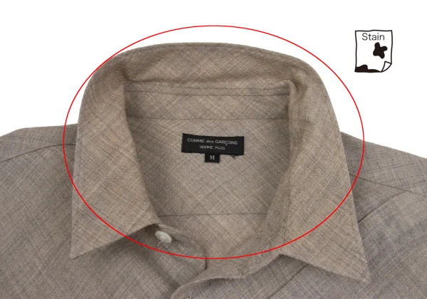 COMME des GARCONS HOMME PLUS Bias Tuck Design Shirt K-152452_006