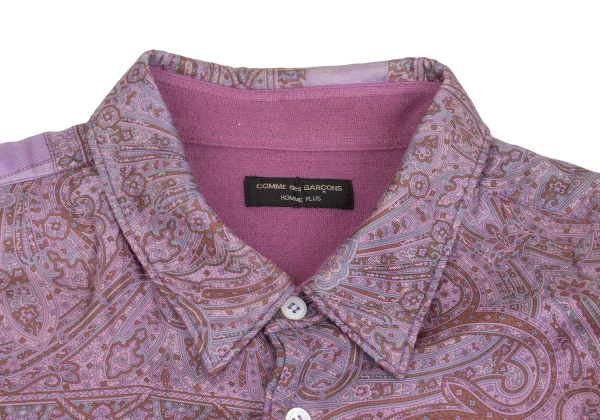 COMME des GARCONS HOMME PLUS Silk Wool Paisley Printed Shirt K-152453_003