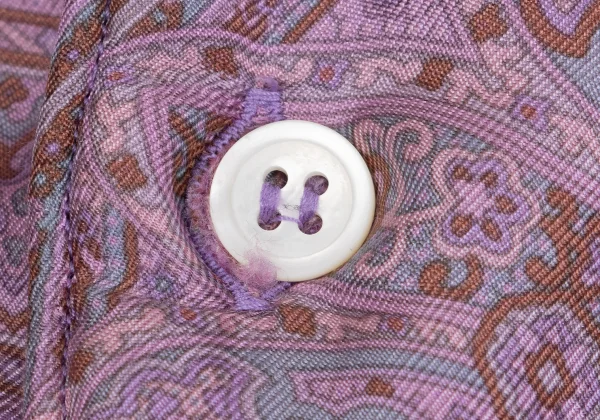 COMME des GARCONS HOMME PLUS Silk Wool Paisley Printed Shirt K-152453_005
