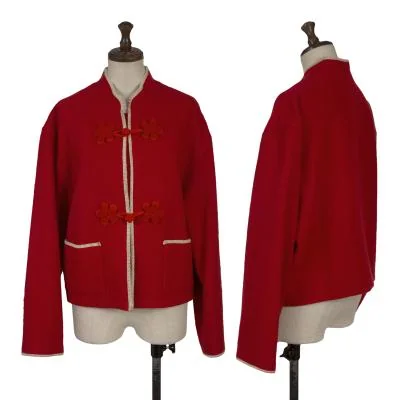 ISSEY MIYAKE I.S. Flower Loop Button Piping Jacket