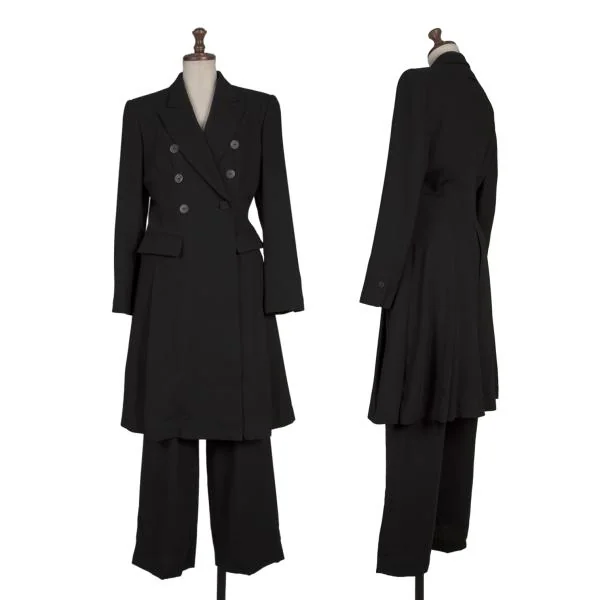Jean Paul GAULTIER CLASSIQUE Wool Poly Jacket & Pants Black M S K-152582_001