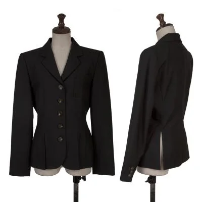 Jean Paul GAULTIER CLASSIQUE Cutting Design Hem Wool Jacket