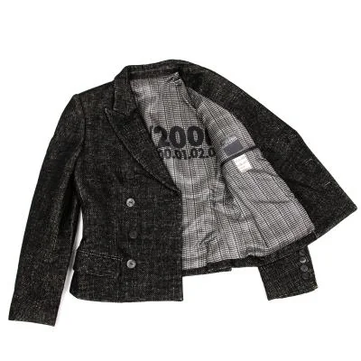Jean Paul GAULTIER FEMME Printed Lining Wool Jacket
