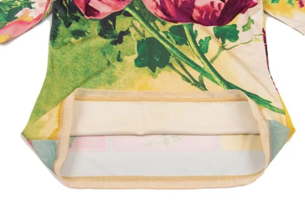 Jean Paul GAULTIER FEMME Lace Switching Floral Printed T Shirt K-152601_012