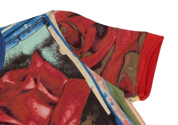 Jean Paul GAULTIER FEMME Rose Printed Nylon T Shirt K-152603_006