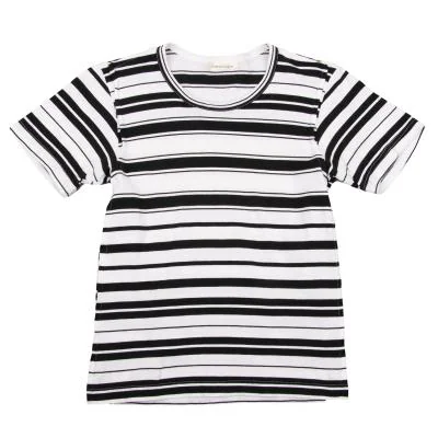 COMME des GARCONS Random Striped Seam Allowance Switching T-shirt