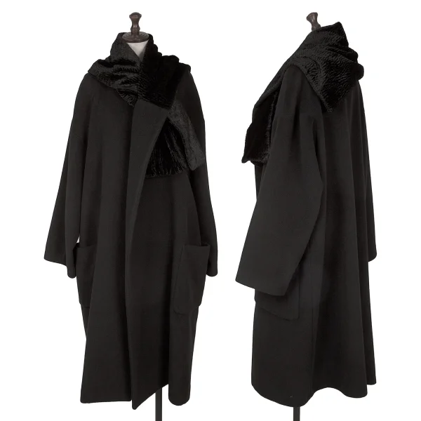 コムデギャルソン バルーン ウール コート 黒 COMME des GARCONS HOMME [ コムデギャルソン オム] 2024FW 3rd