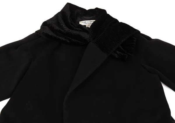 コムデギャルソン バルーン ウール コート 黒 COMME des GARCONS HOMME [ コムデギャルソン オム] 2024FW 3rd