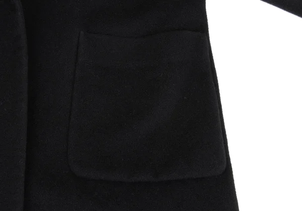 COMME des GARCONS Lapel Design Wool Cashmere Buttonless Coat K-152626_010