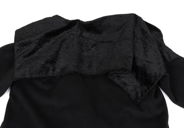 COMME des GARCONS Lapel Design Wool Cashmere Buttonless Coat K-152626_016