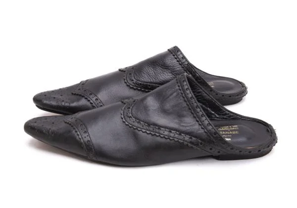 ジュンヤワタナベ コムデギャルソン×コルソコモJUNYA WATANABE COMME des GARCONS ウイングチップレザーサンダル 黒23位 K-152683_004