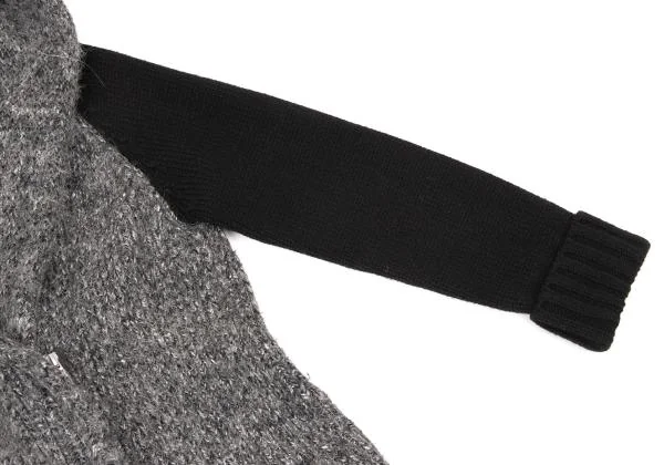 TORAZZO DONNA Sleeve Switching Knit Hoodie Coat K-152729_006