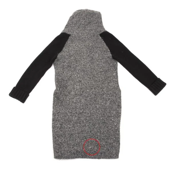 TORAZZO DONNA Sleeve Switching Knit Hoodie Coat K-152729_014