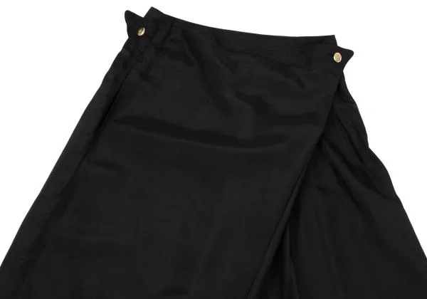 イッセイミヤケISSEY MIYAKE シルクキュプラセットアップ 黒M K-152737_012