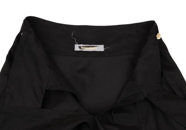 イッセイミヤケISSEY MIYAKE シルクキュプラセットアップ 黒M K-152737_014