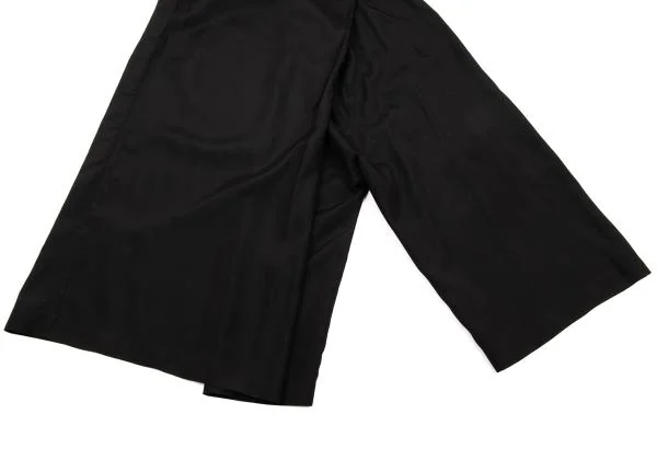 イッセイミヤケISSEY MIYAKE シルクキュプラセットアップ 黒M K-152737_016