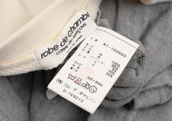 robe de chambre COMME des GARCONS Docking Dolman Sweat Dress K-152742_014
