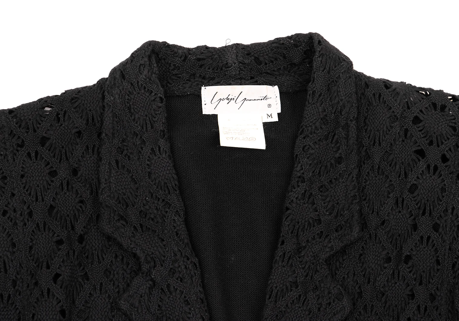 Yohji Yamamoto FEMME Design Weave Switching Knit Jacket