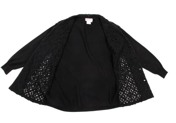 Yohji Yamamoto FEMME Design Weave Switching Knit Jacket K-152779_010