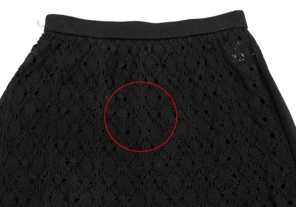 Yohji Yamamoto FEMME Design Weave Switching Knit Skirt K-152780_003
