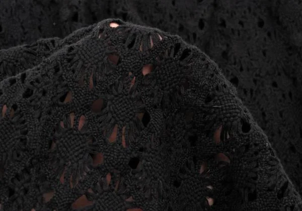 Yohji Yamamoto FEMME Design Weave Switching Knit Skirt K-152780_014