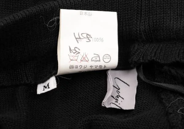 Yohji Yamamoto FEMME Design Weave Switching Knit Skirt K-152780_018