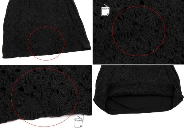 Yohji Yamamoto FEMME Design Weave Switching Knit Jacket & Skirt K-152781_015