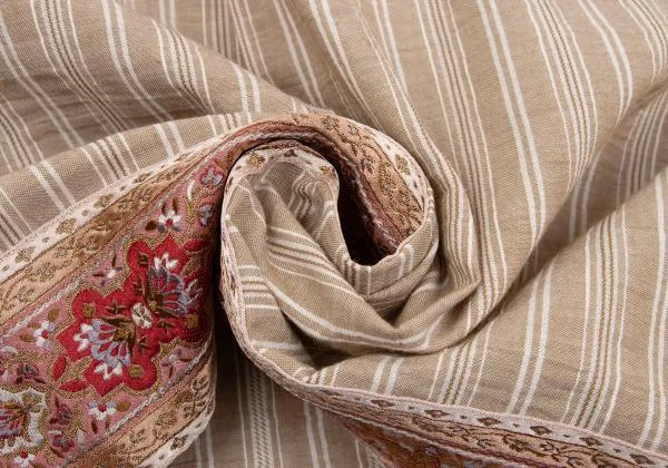 ROMEO GIGLI Cotton Jacquard Taping Design Striped Shirt K-152796_015