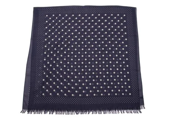 tricot COMME des GARCONS Wool Blend Dot Printed Fringe Stole K-152801_005