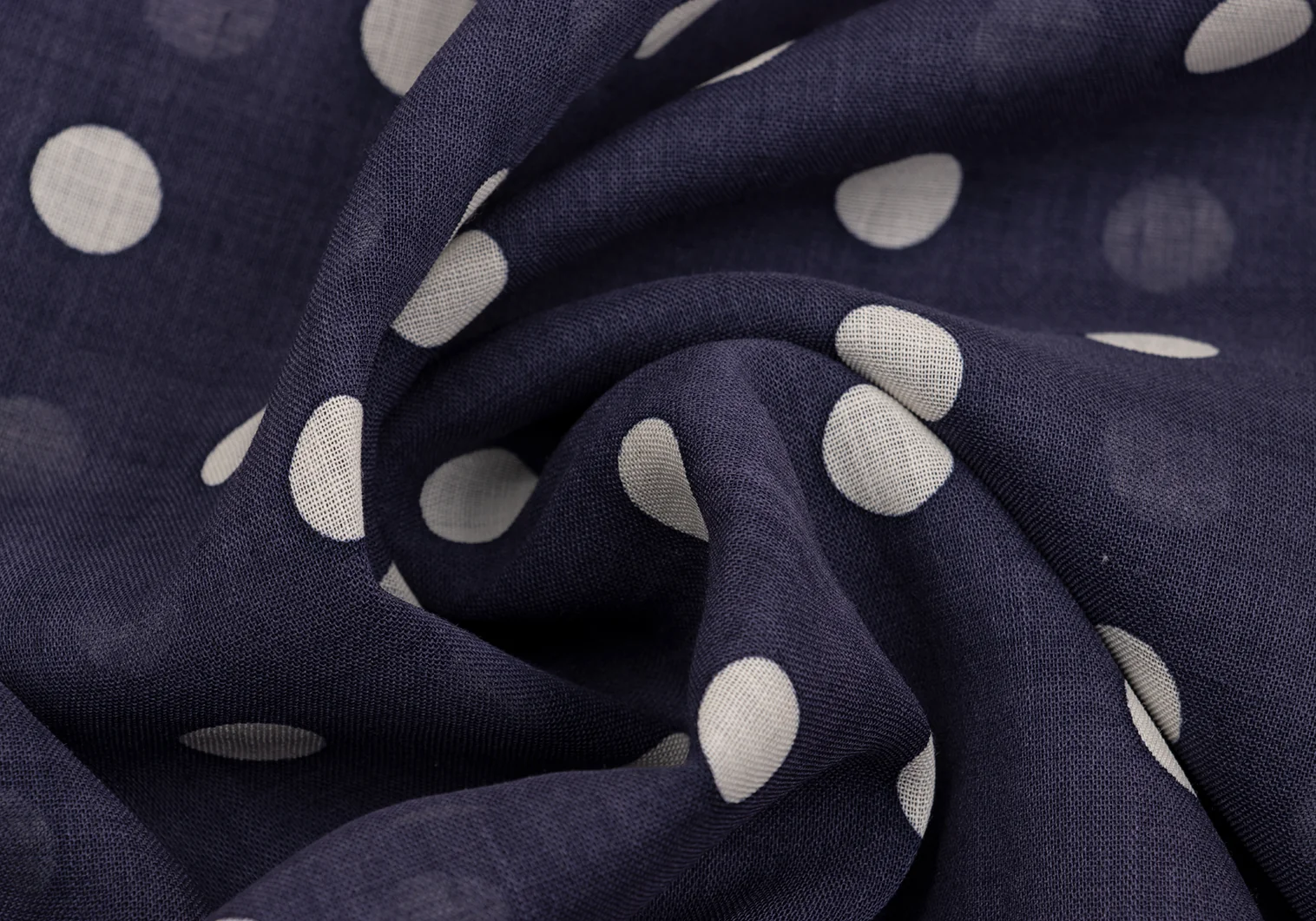 美品tricot COMME des GARÇONS ネイビー ドット ストール トリココムデギャルソンtricot COMME des GARCONS ウール混