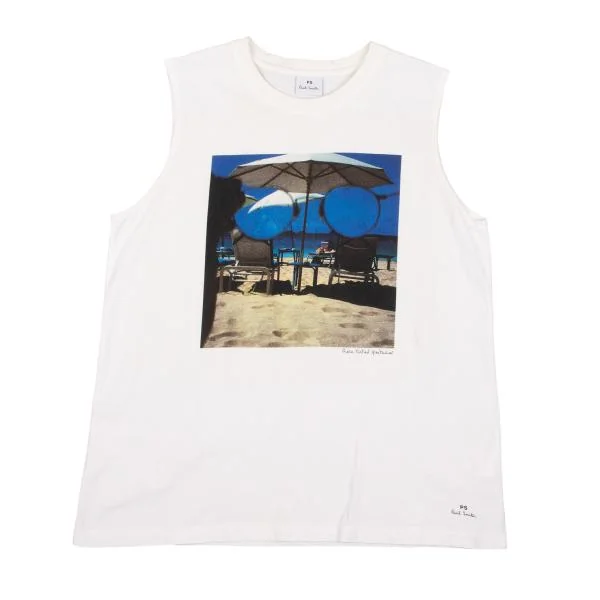 Paul Smith PS Beach Photo Printed Tank Top K-152806_002