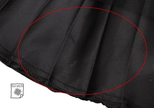 COMME des GARCONS Tulle Layered Satin Pleats Skirt K-152833_008