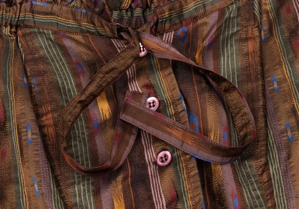 KENZO Gather Frill Stripe Jacquard Off-shoulder Top K-152858_004