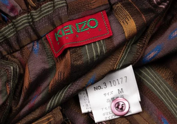 KENZO Gather Frill Stripe Jacquard Off-shoulder Top K-152858_015