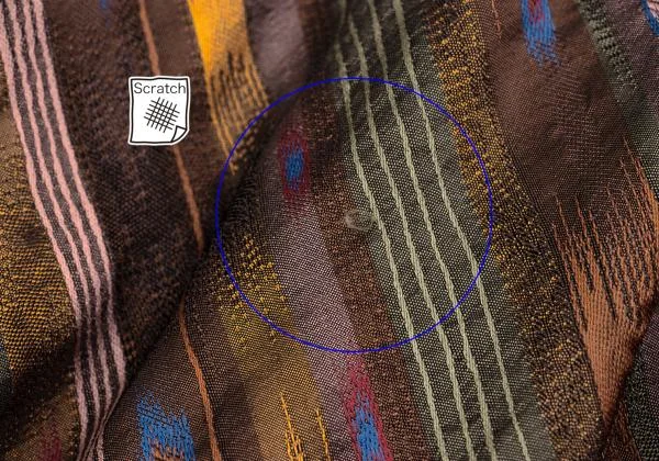 KENZO Hem Taping Pleated Stripe Flare Skirt K-152859_013