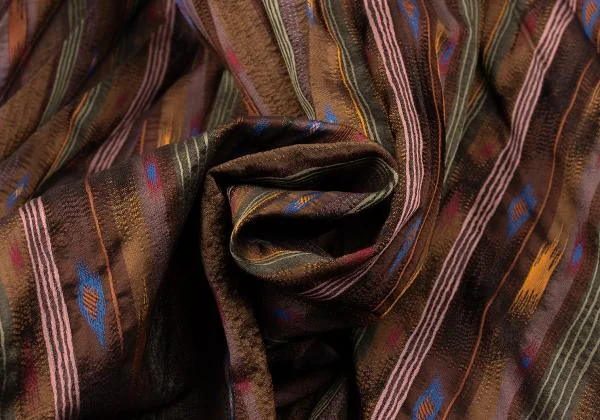 KENZO Hem Taping Pleated Stripe Flare Skirt K-152859_015