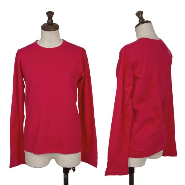 COMME des GARCONS Cotton Basic T shirt Red M K-153017_001
