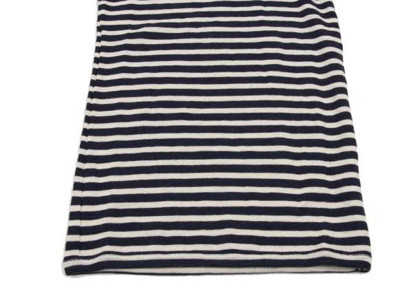 コムコム コムデギャルソンCOMME des GARCONS ボーダニットTシャツ 紺オフS K-153020_005