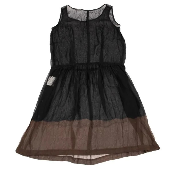 COMME des GARCONS Chiffon Hem Dyed Inside-out Sleeveless Dress K-153022_010